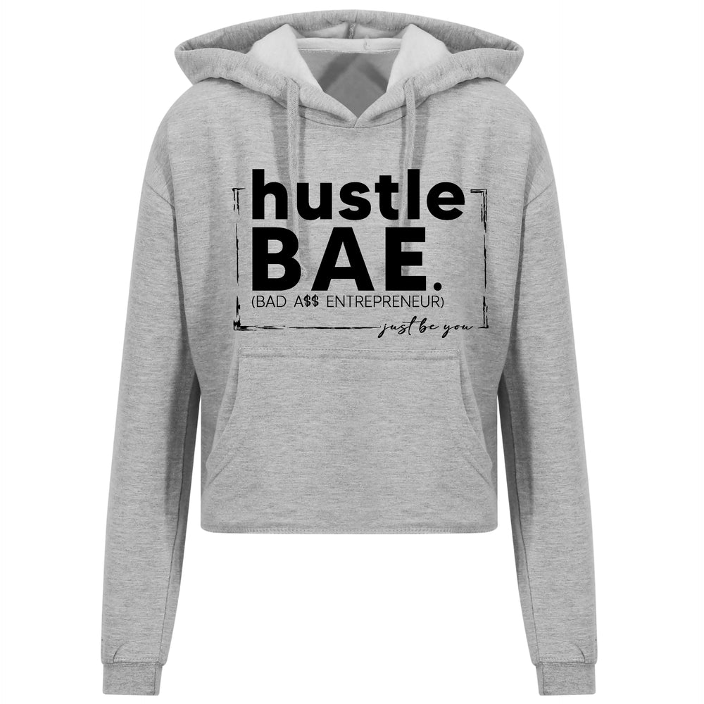 Hustle BAE Crop Hoodie